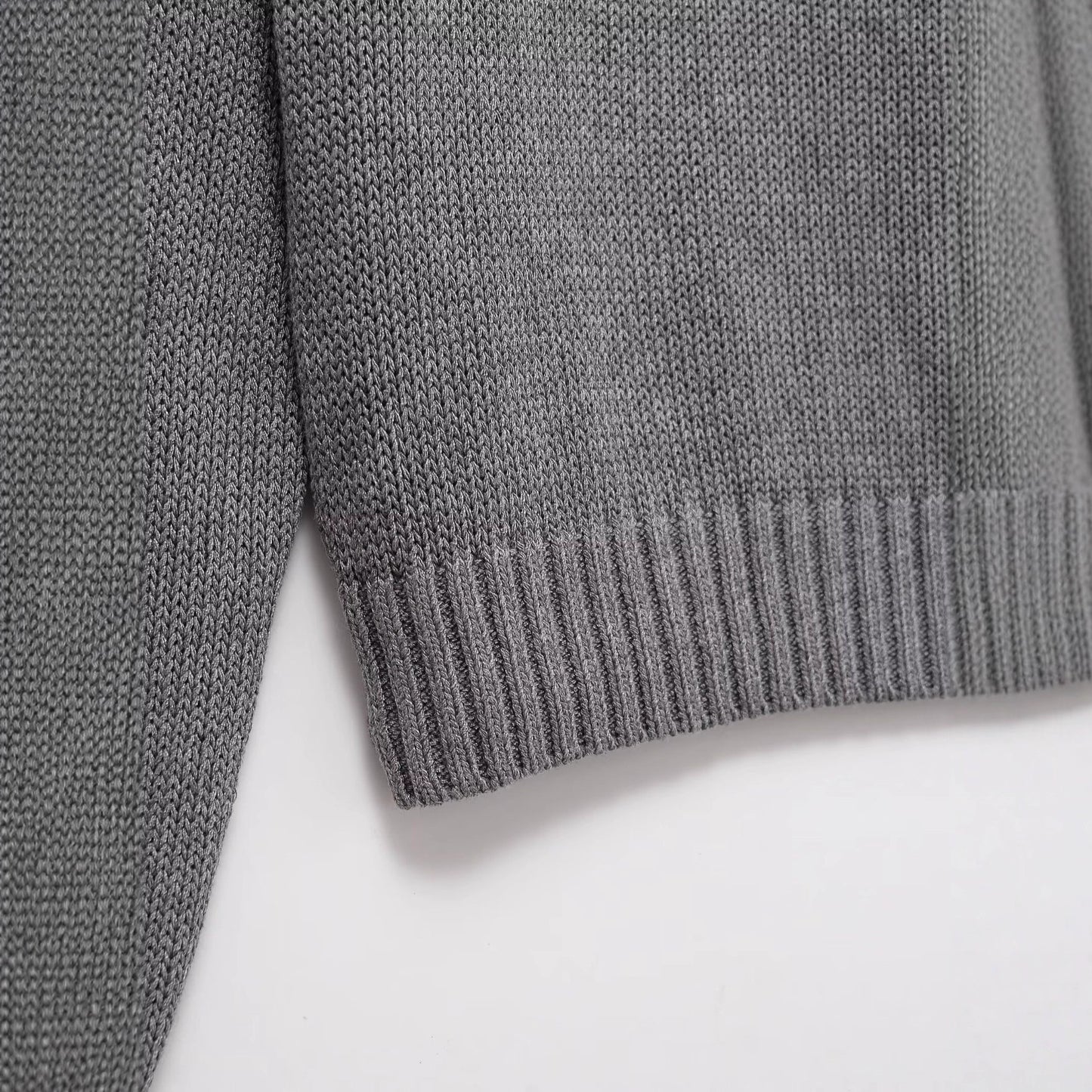 Round neck button decoration pullover knitted sweater top for women