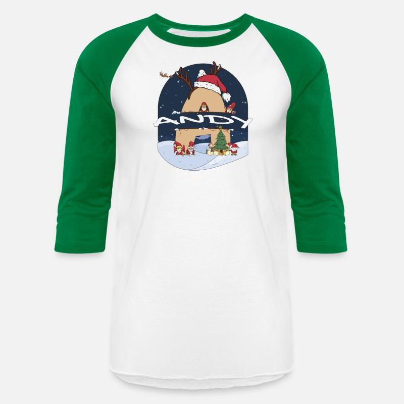 Awesome Andy Name w Santa Hat in Xmas Theme