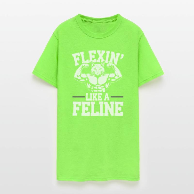 Bodybuilding Cat Fitness Workout Gym Instructor