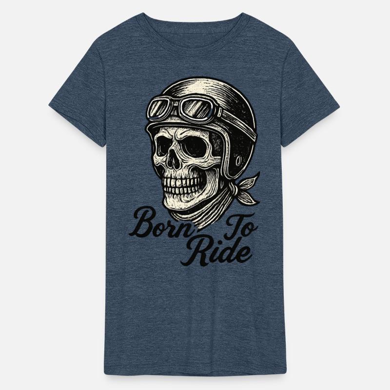 Born To Ride Vintage Biker Skull Sticker