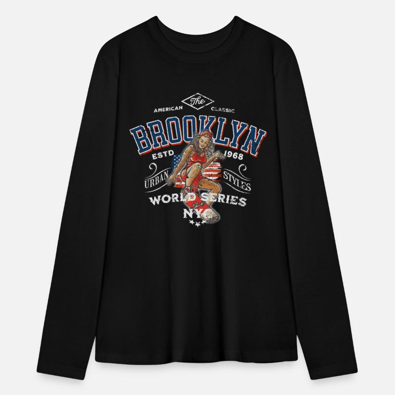 Brooklyn Skateboard Girl Vintage Design