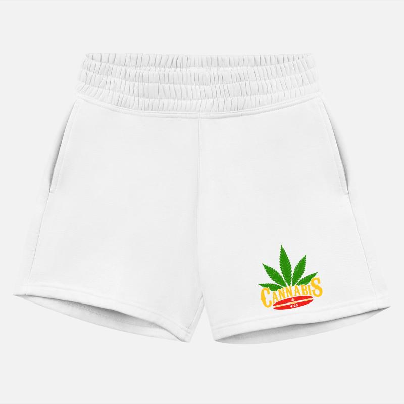Cannabis Leaf Retro Badge Design