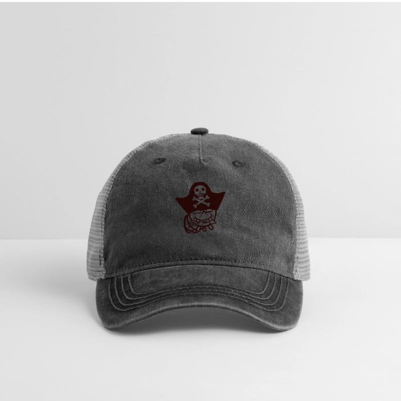 Caterpillar Hole Bad Pirate Captain Cap Funny Cool