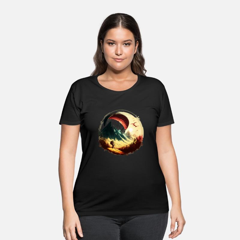 cool paraglider in action