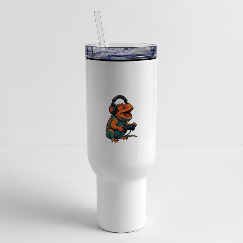 Cute Bearded Dragon Video Game Controller Funny Ga