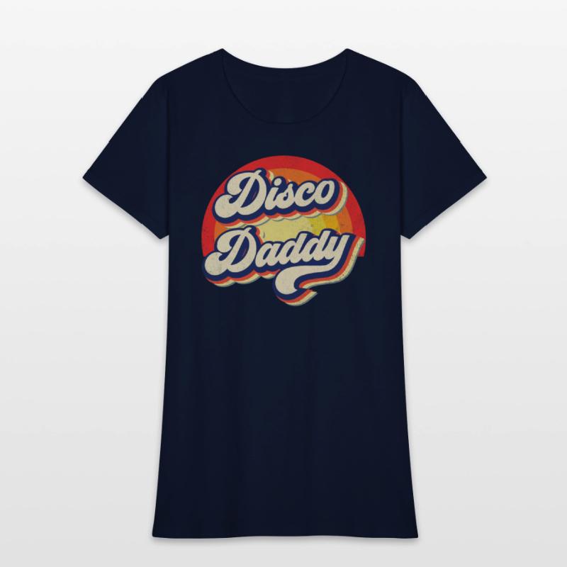 Disco Daddy Rainbow Groovy Retro Men Dad Funny