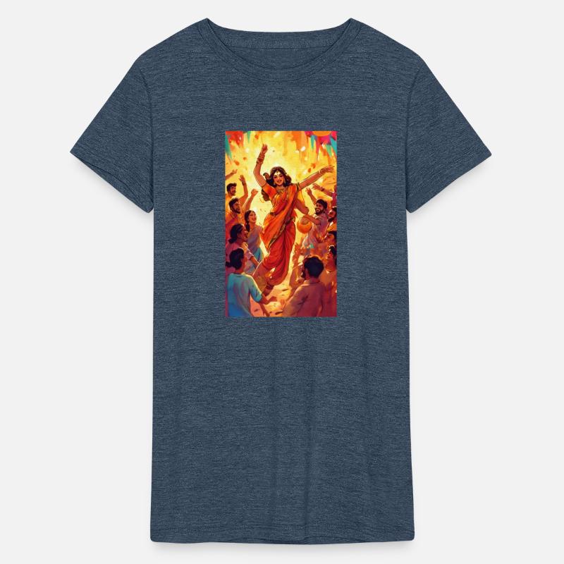 Drawn painting of a gathering of people art