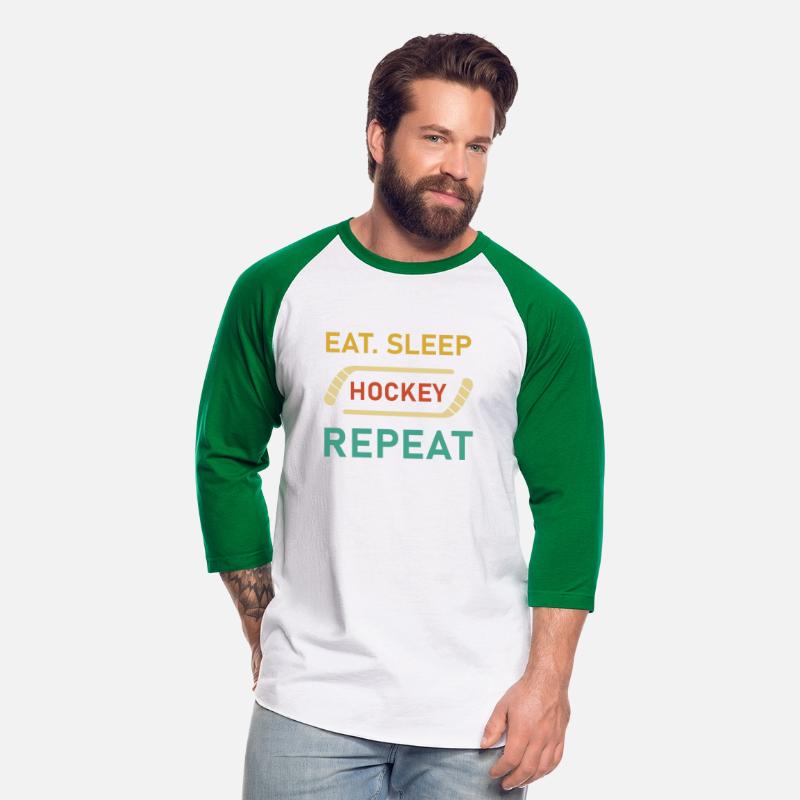 Eat Sleep Hockey Repeat Funny Ice Hockey