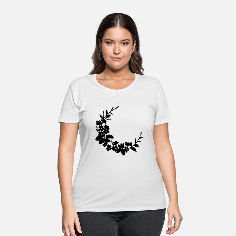 Flower decoration half wreath logo for flower shop