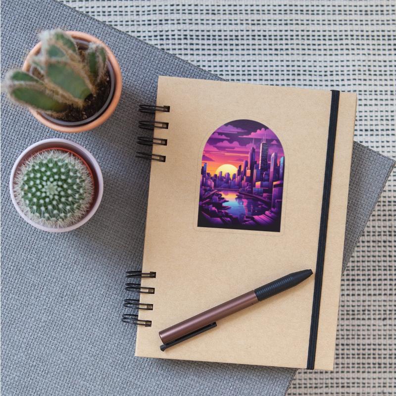 Futuristic city skyscraper