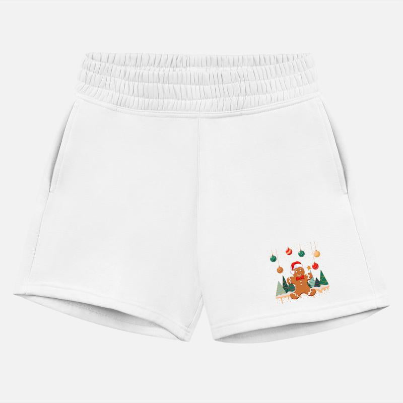 Gingerbread Man Cookie Snowy Christmas Ornaments