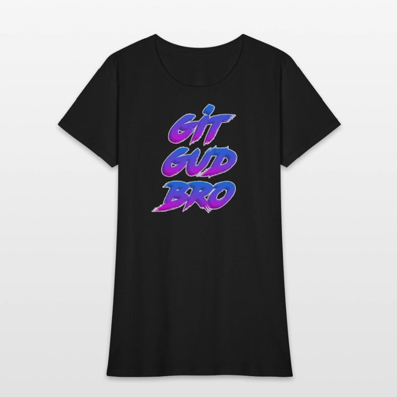 Git Gud Bro (White Outline)