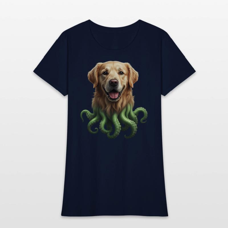 GOLDEN RETRIEVER KRAKEN: SEA'S CUTEST MONSTER