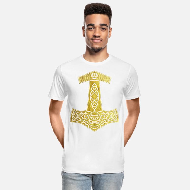 Golden Thor Hammer Nordic design present