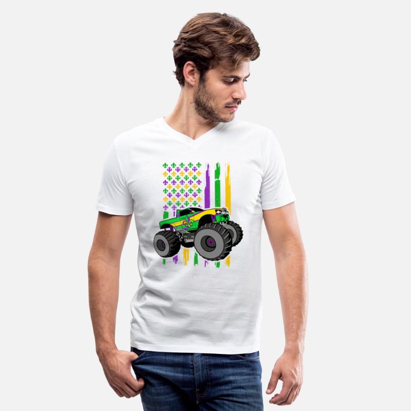 Mardi Gras Monster Truck US American Flag
