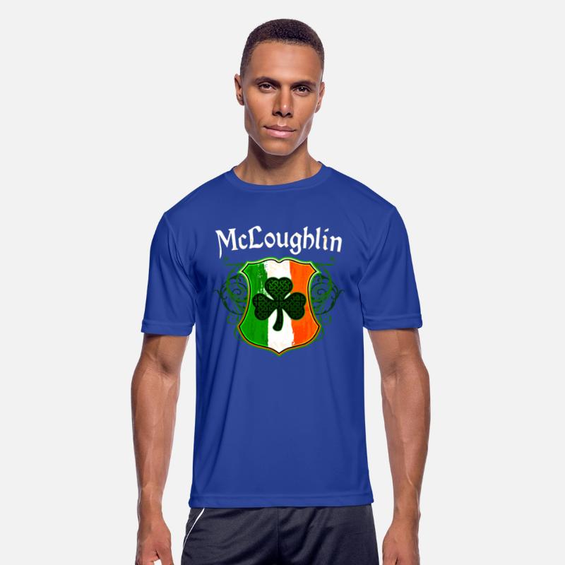 McLoughlin Irish Surname Ireland Flag Shamrock