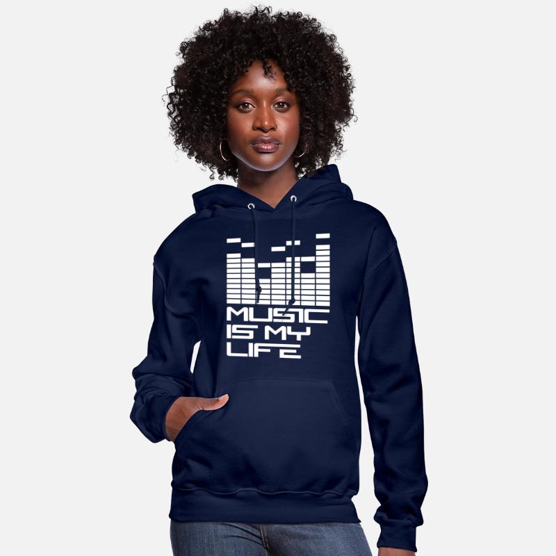 Music Is My Life Quote Sound Wave Bars Dance Party