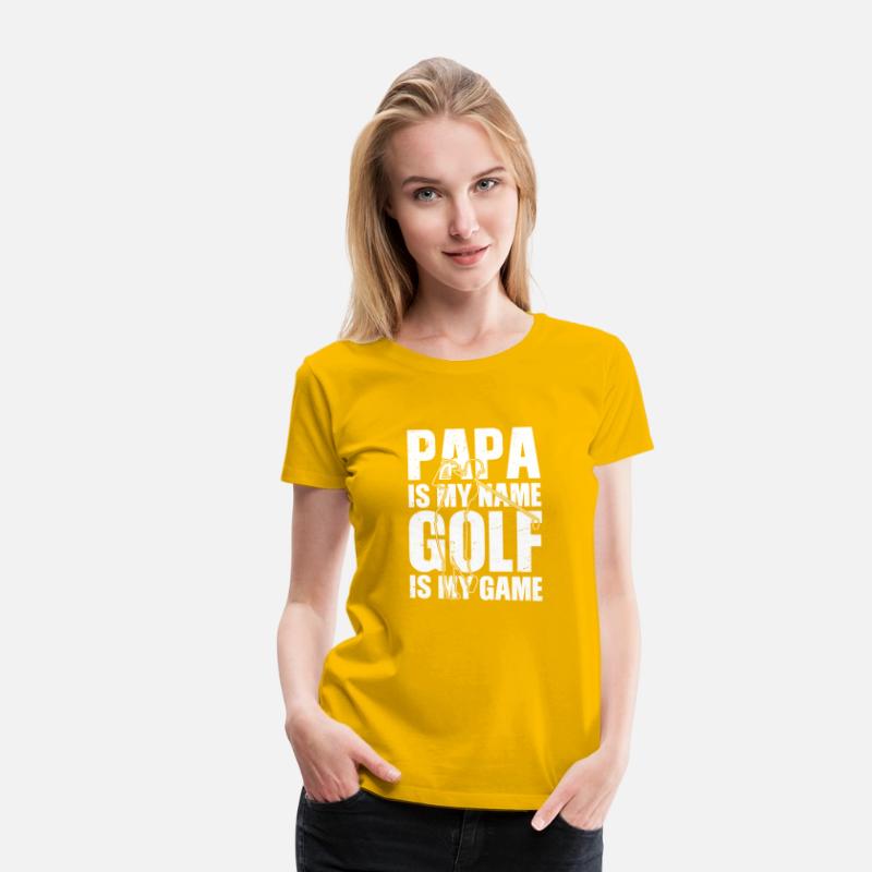 Papa is my name Golf is my Game Golfing Shirt