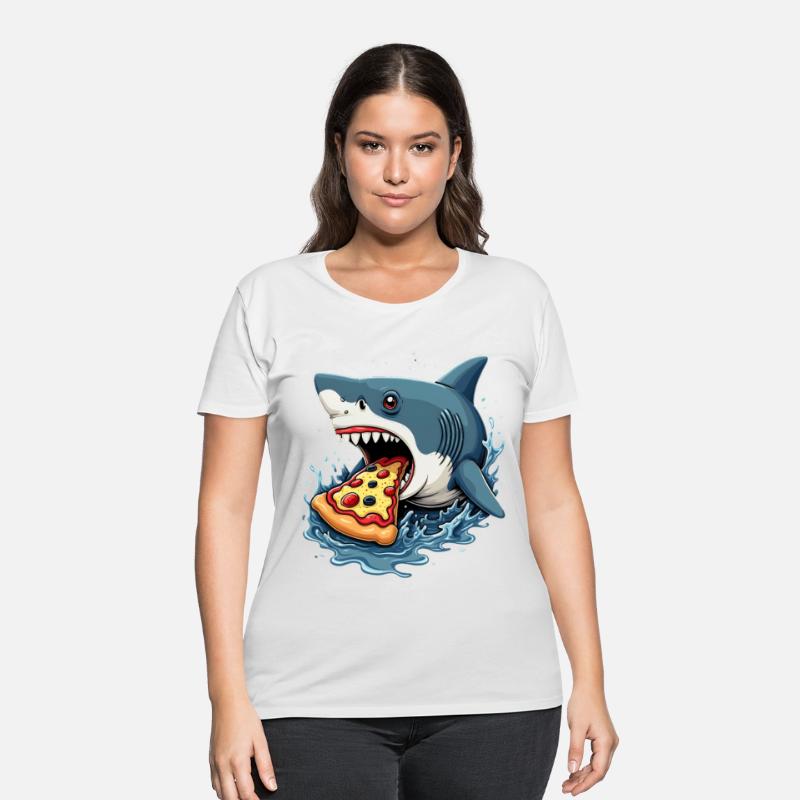 Shark Eating Pizza Funny Pizza Lover Men Women