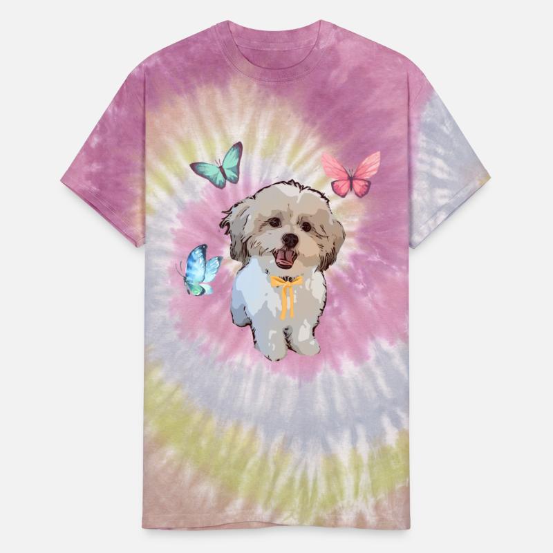 Shih Tzu and Butterflies Long Sleeve T Shirt