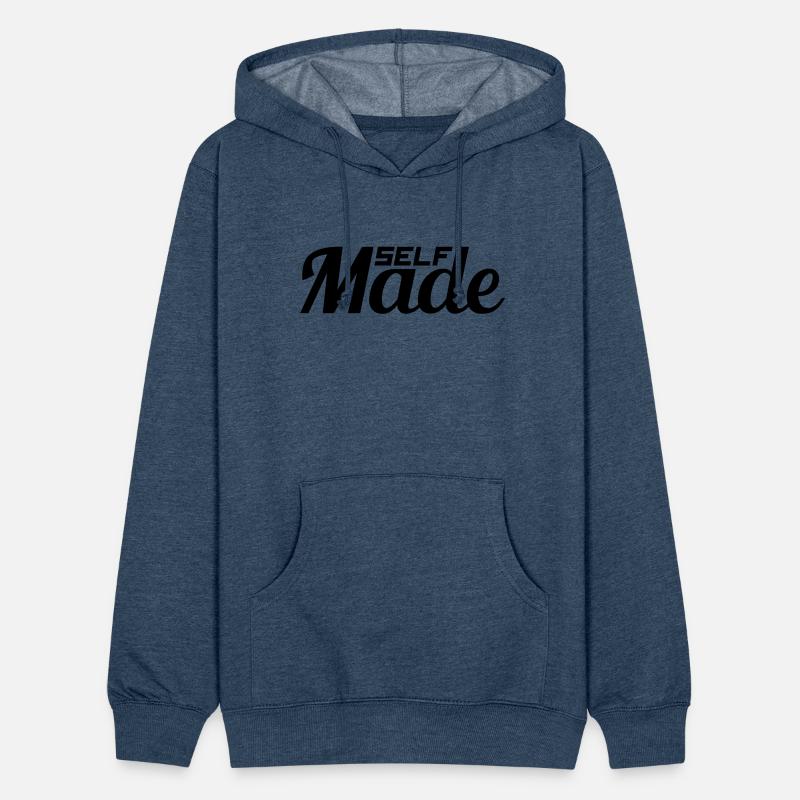 text successful shield logo rich self made man mil