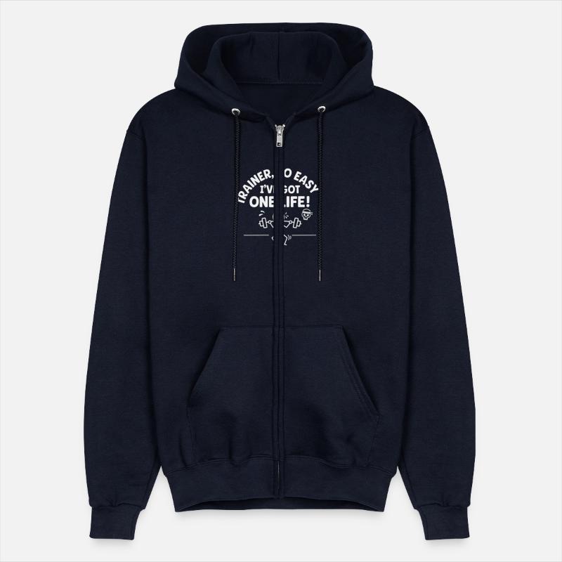 Trainer go gym motivation quote with white text