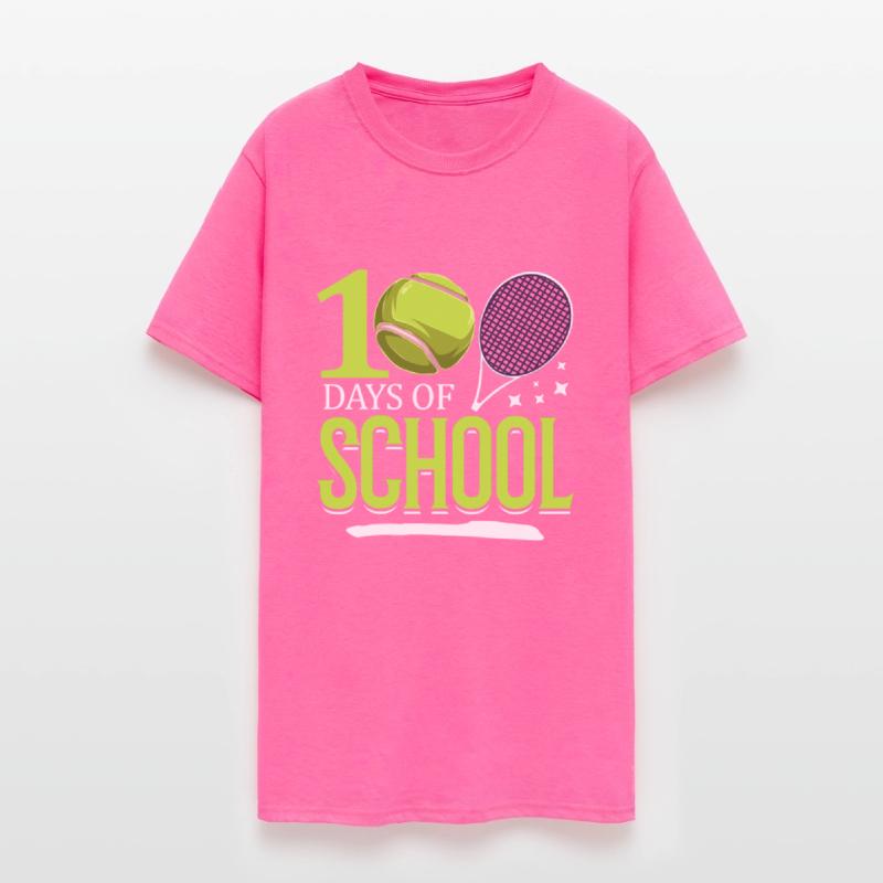 100 Days Of School Tennis Sports Game Athletic