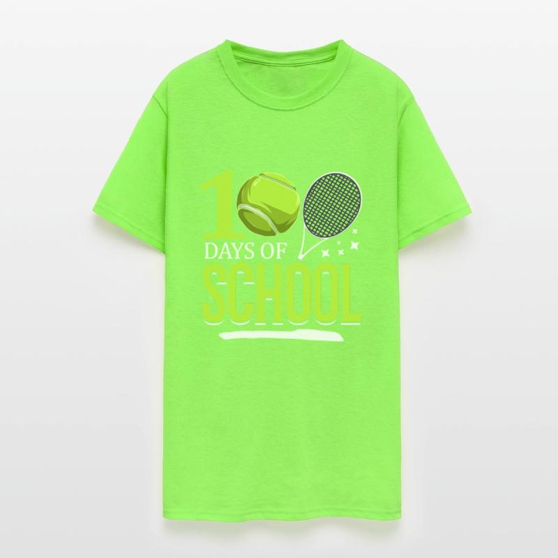 100 Days Of School Tennis Sports Game Athletic