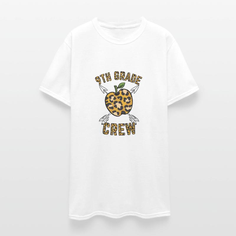 9th Grade Crew Teacher Leopard Print