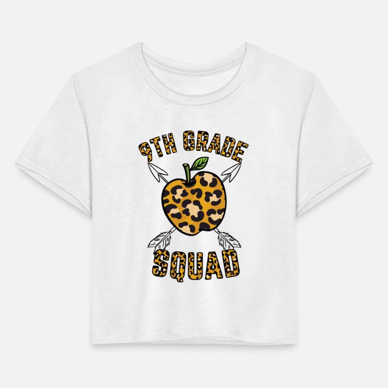9th Grade Squad Teacher Leopard Print
