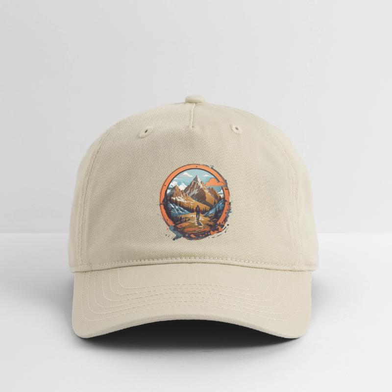 Adventure Tourer hiking in Mountains in Winter