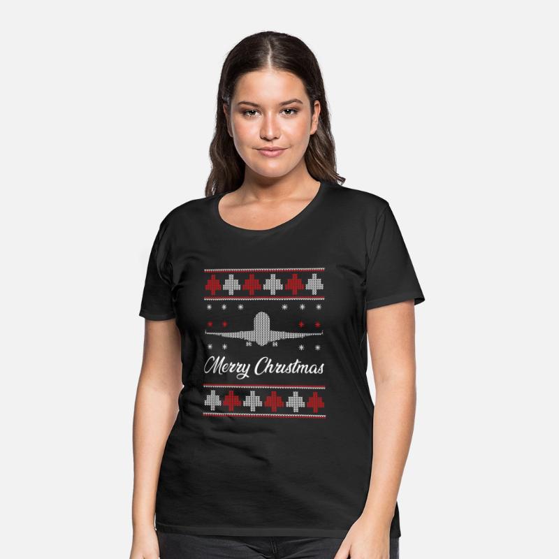 Airplane Ugly Christmas Sweater Pilot Christmas