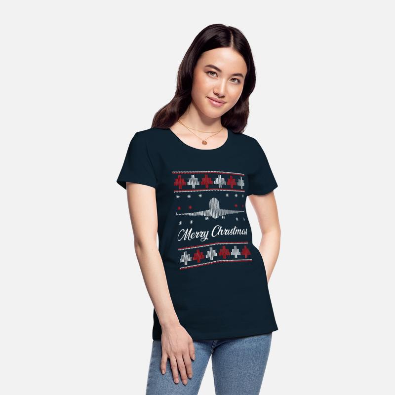 Airplane Ugly Christmas Sweater Pilot Christmas