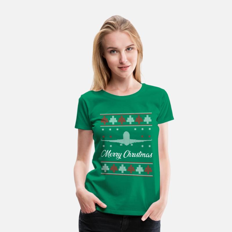 Airplane Ugly Christmas Sweater Pilot Christmas