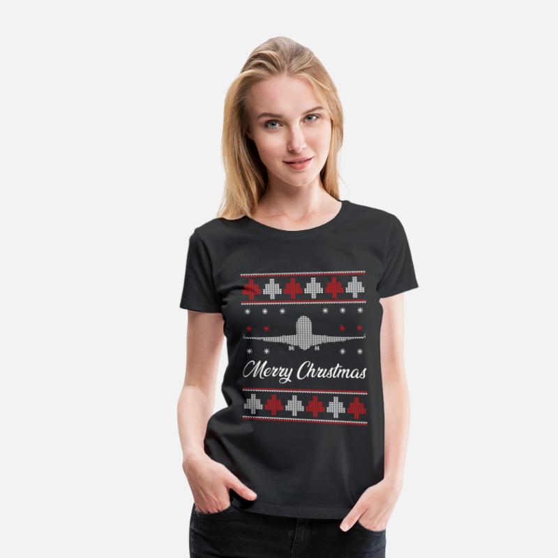 Airplane Ugly Christmas Sweater Pilot Christmas