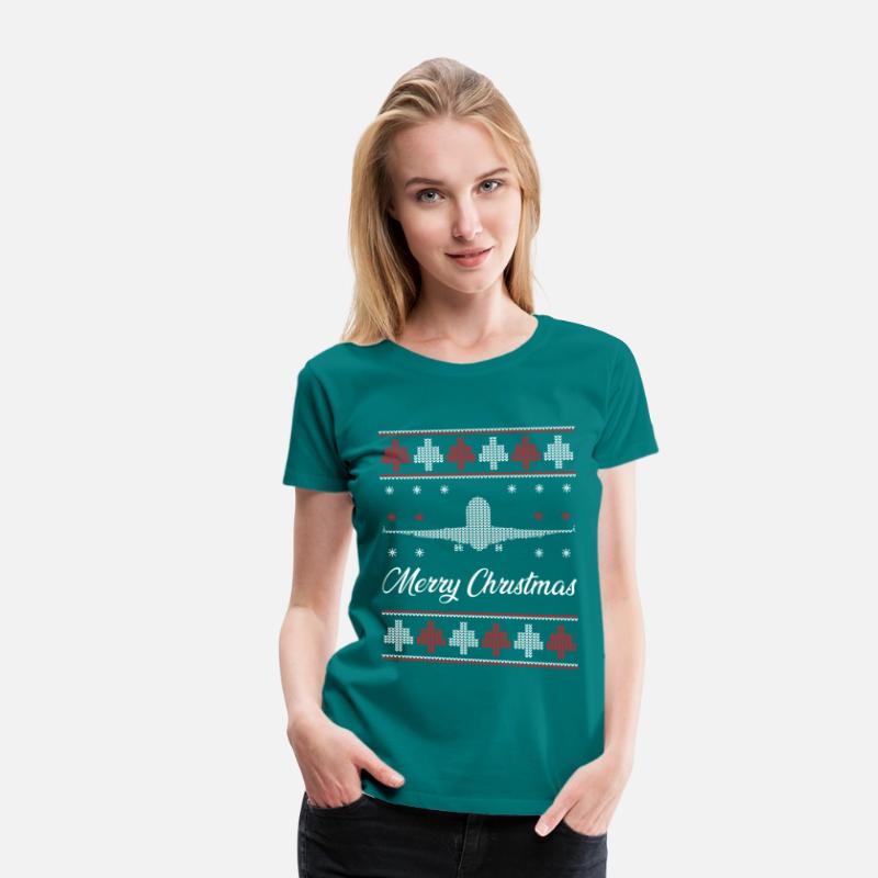 Airplane Ugly Christmas Sweater Pilot Christmas