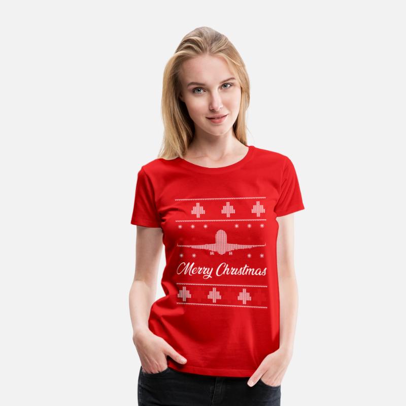 Airplane Ugly Christmas Sweater Pilot Christmas