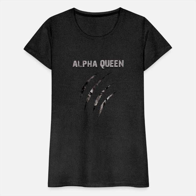 Alpha Queen | wolf appears through traces of claws