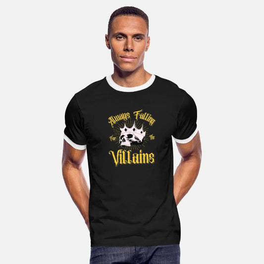 Always Falling for Villains Gothic Skull Design