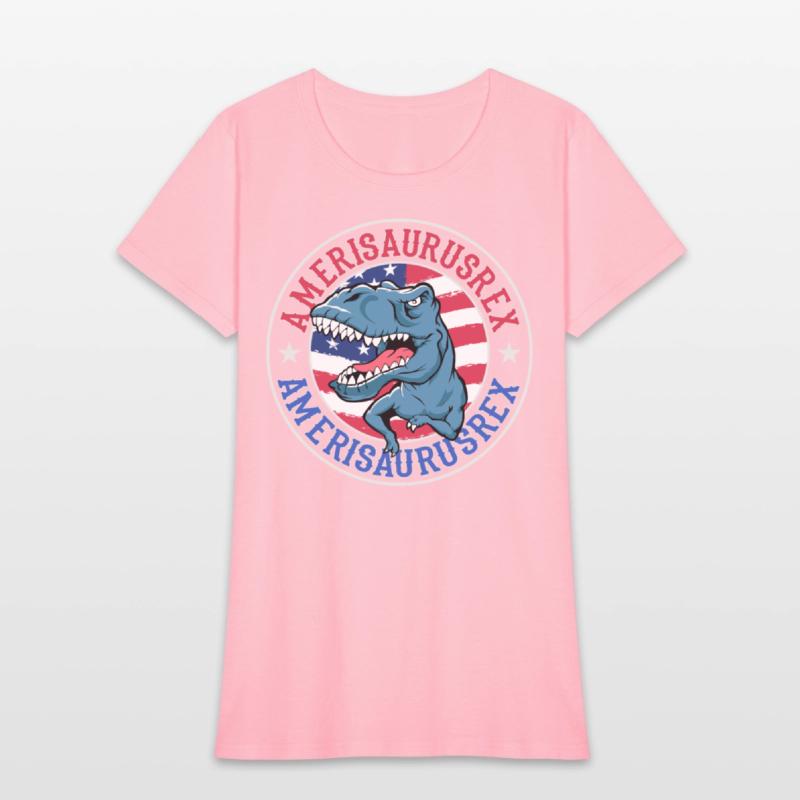 Amerisaurus Rex Dinosaur American Flag 4th of July