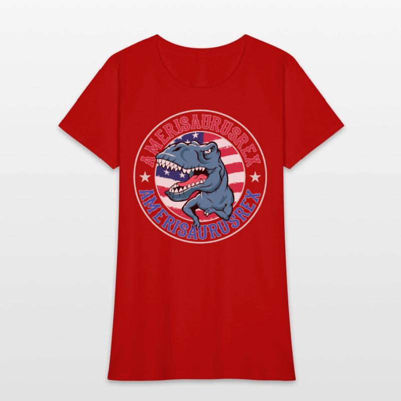 Amerisaurus Rex Dinosaur American Flag 4th of July