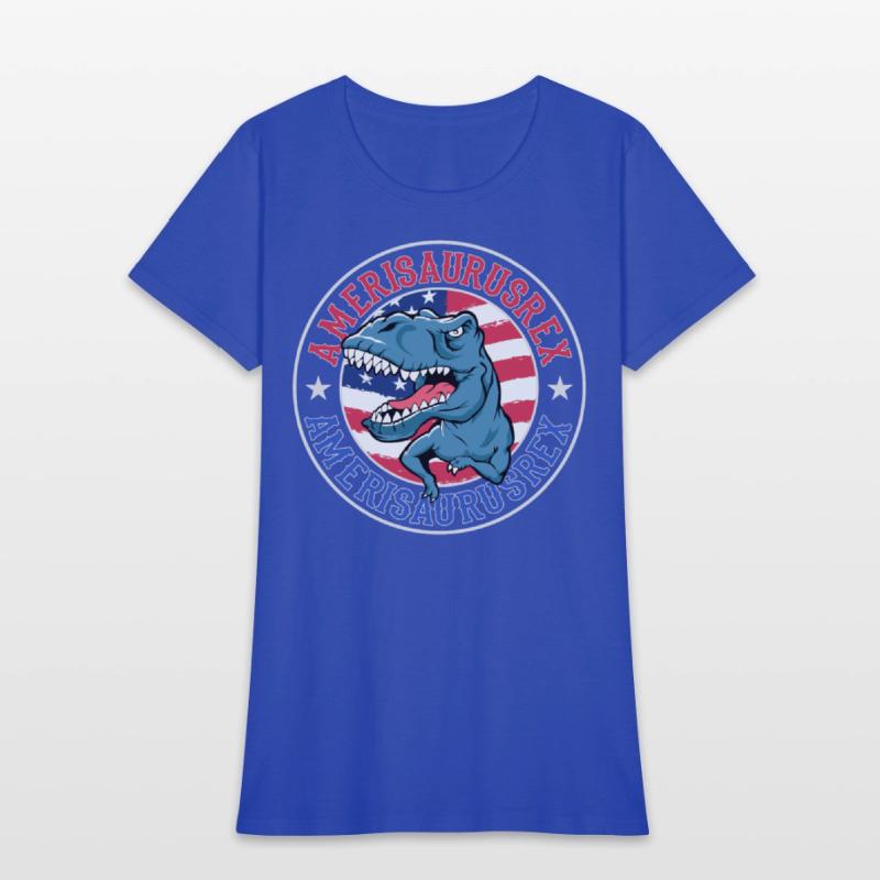 Amerisaurus Rex Dinosaur American Flag 4th of July