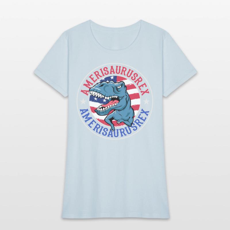 Amerisaurus Rex Dinosaur American Flag 4th of July