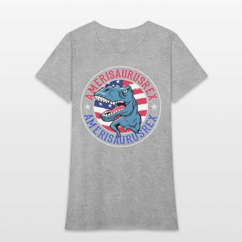 Amerisaurus Rex Dinosaur American Flag 4th of July