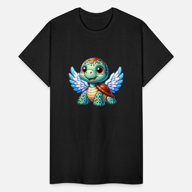 Angel Turtle with Wings and Halo
