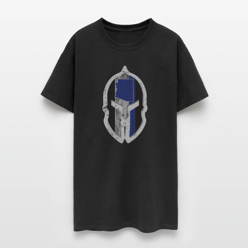 Arizona Highway Patrol Shirt Thin Blue Line Spartan Helmet