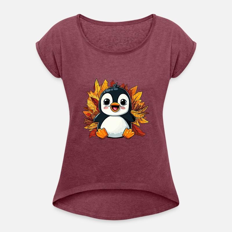 Autumn Penguin: Foliage and Colorful Leaves