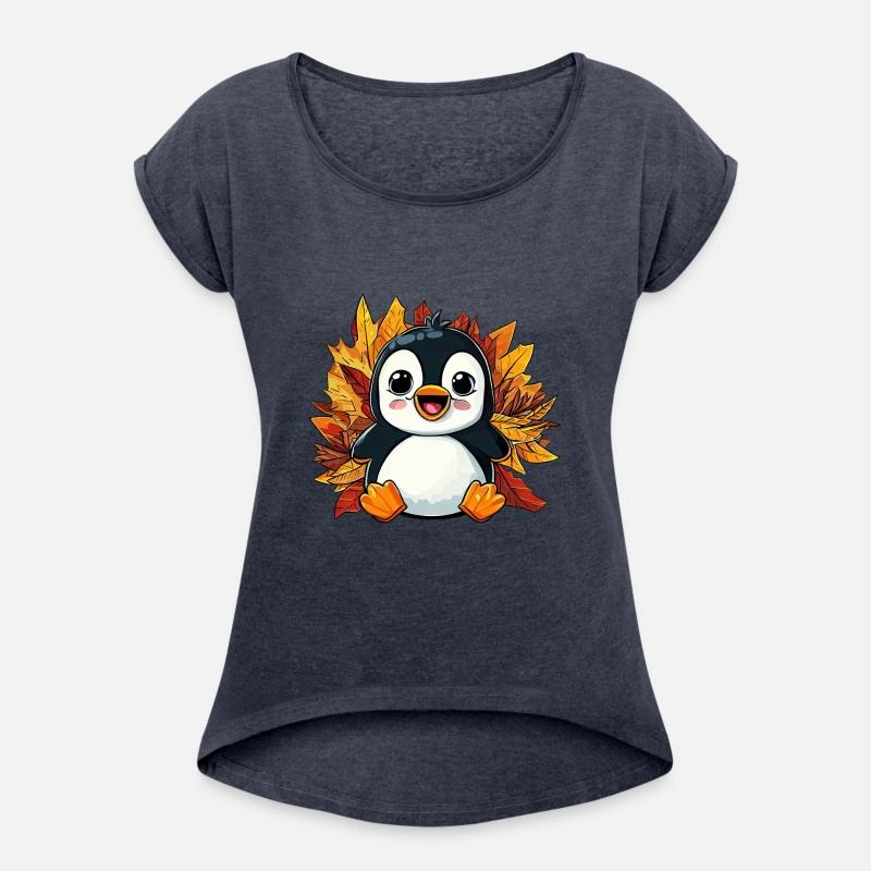 Autumn Penguin: Foliage and Colorful Leaves