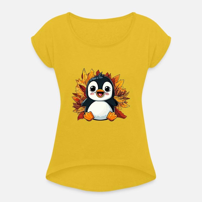 Autumn Penguin: Foliage and Colorful Leaves