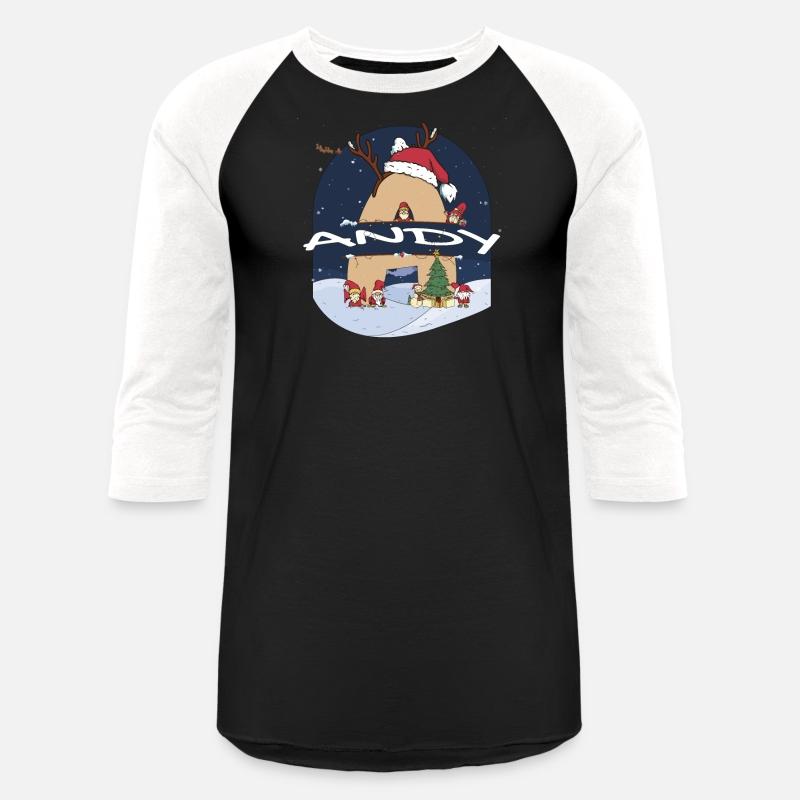 Awesome Andy Name w Santa Hat in Xmas Theme